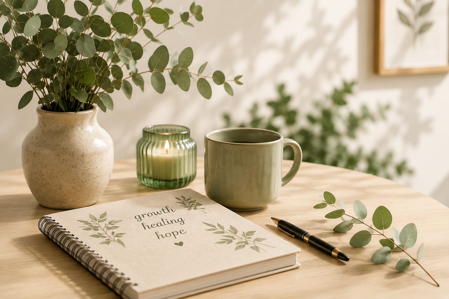 female therapist notebook